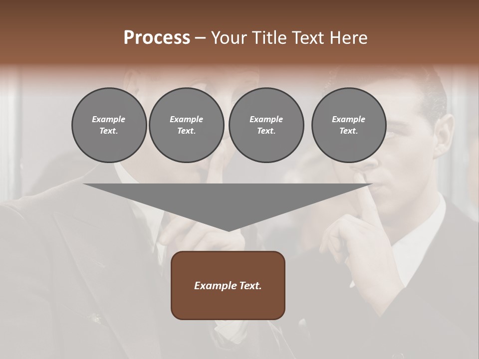 A Couple Of People That Are Standing In Front Of A Mirror PowerPoint Template