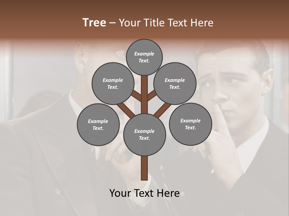 A Couple Of People That Are Standing In Front Of A Mirror PowerPoint Template