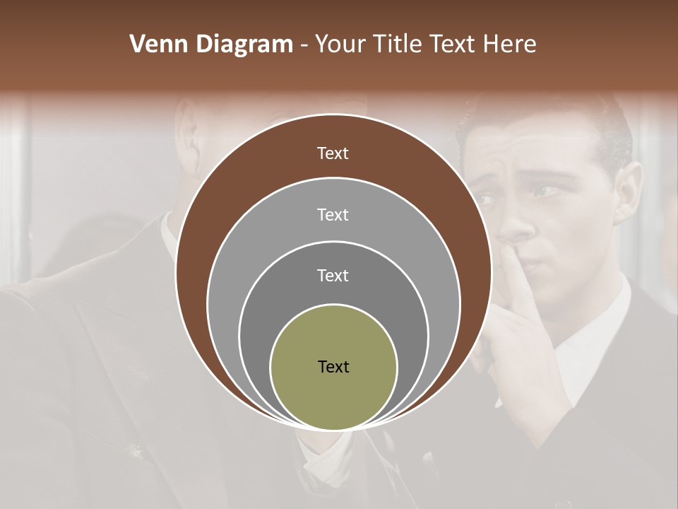 A Couple Of People That Are Standing In Front Of A Mirror PowerPoint Template