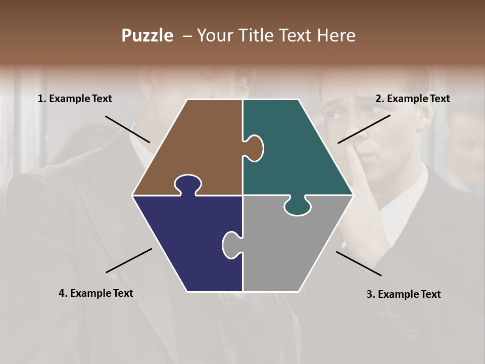 A Couple Of Men Standing Next To Each Other In Front Of A Mirror PowerPoint Template