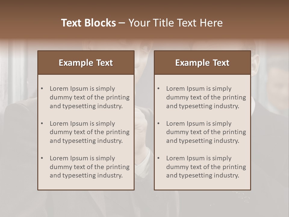 A Couple Of Men Standing Next To Each Other In Front Of A Mirror PowerPoint Template