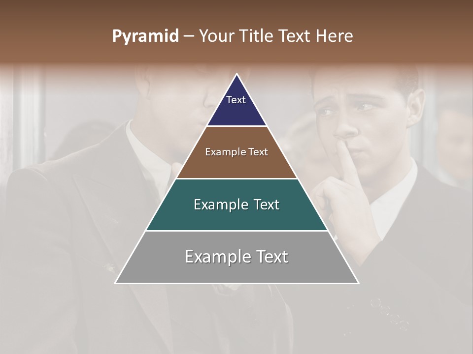 A Couple Of Men Standing Next To Each Other In Front Of A Mirror PowerPoint Template