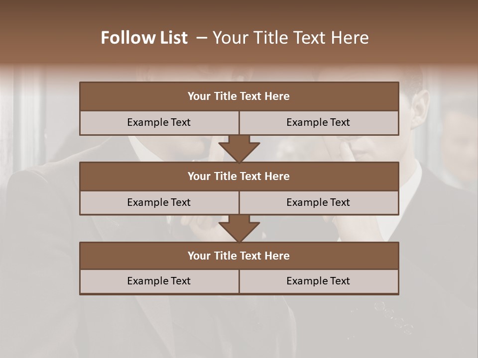 A Couple Of Men Standing Next To Each Other In Front Of A Mirror PowerPoint Template
