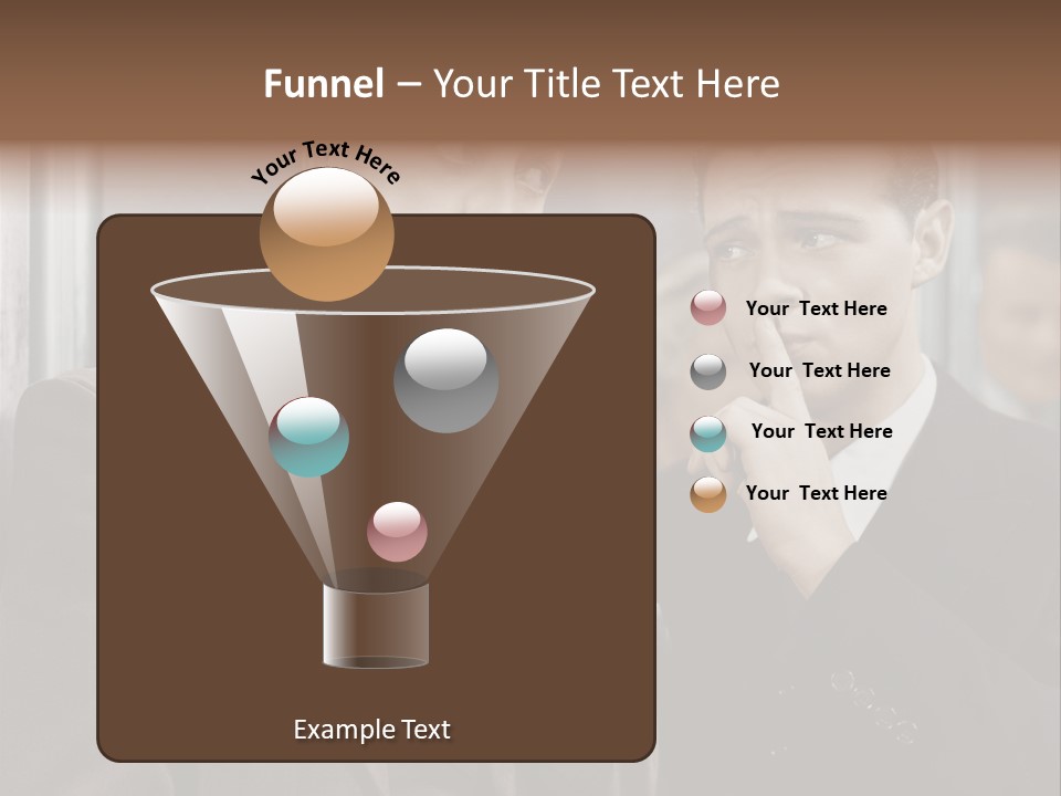 A Couple Of Men Standing Next To Each Other In Front Of A Mirror PowerPoint Template