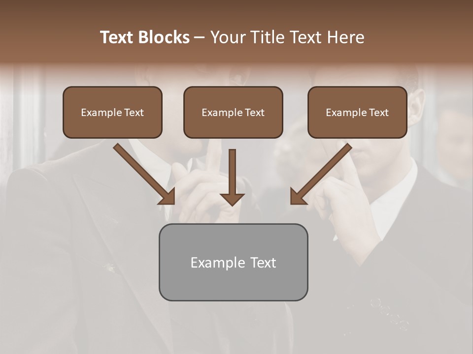 A Couple Of Men Standing Next To Each Other In Front Of A Mirror PowerPoint Template