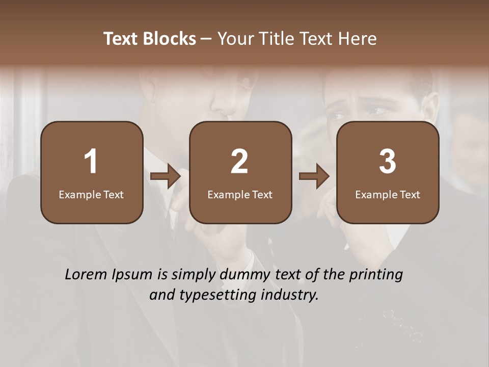 A Couple Of Men Standing Next To Each Other In Front Of A Mirror PowerPoint Template