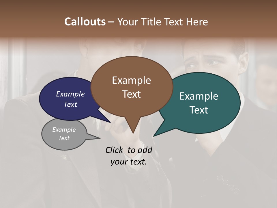 A Couple Of Men Standing Next To Each Other In Front Of A Mirror PowerPoint Template
