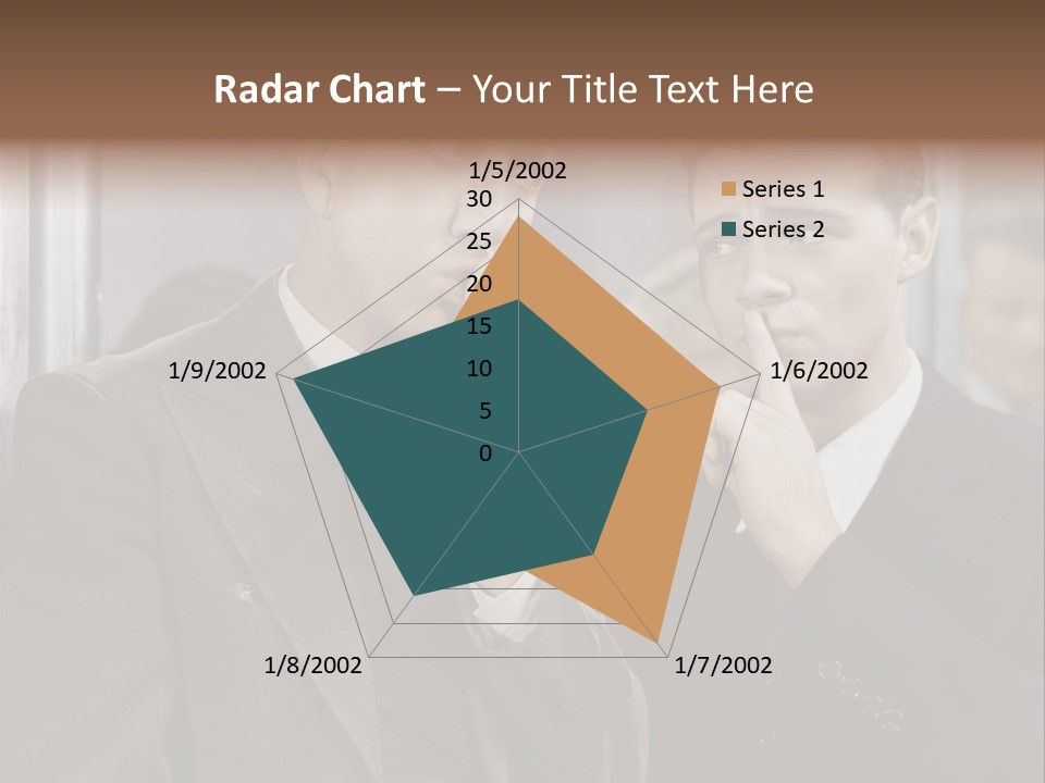 A Couple Of Men Standing Next To Each Other In Front Of A Mirror PowerPoint Template