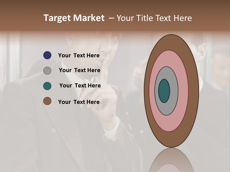 A Couple Of Men Standing Next To Each Other In Front Of A Mirror PowerPoint Template