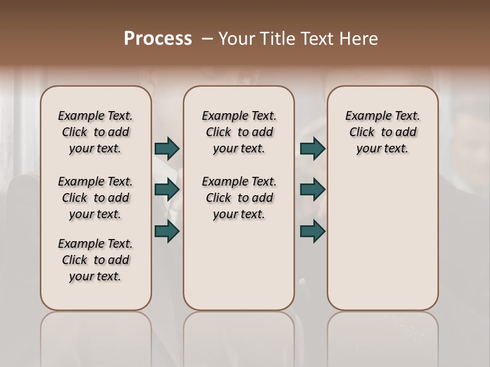A Couple Of Men Standing Next To Each Other In Front Of A Mirror PowerPoint Template