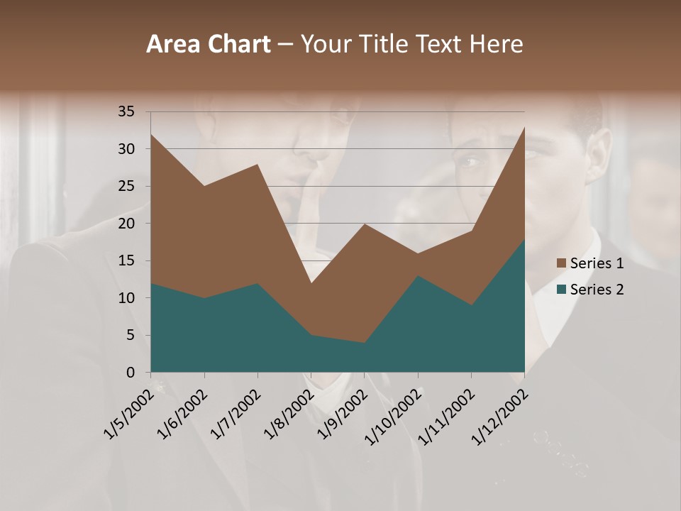 A Couple Of Men Standing Next To Each Other In Front Of A Mirror PowerPoint Template