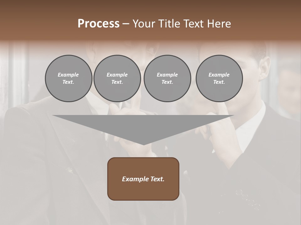 A Couple Of Men Standing Next To Each Other In Front Of A Mirror PowerPoint Template