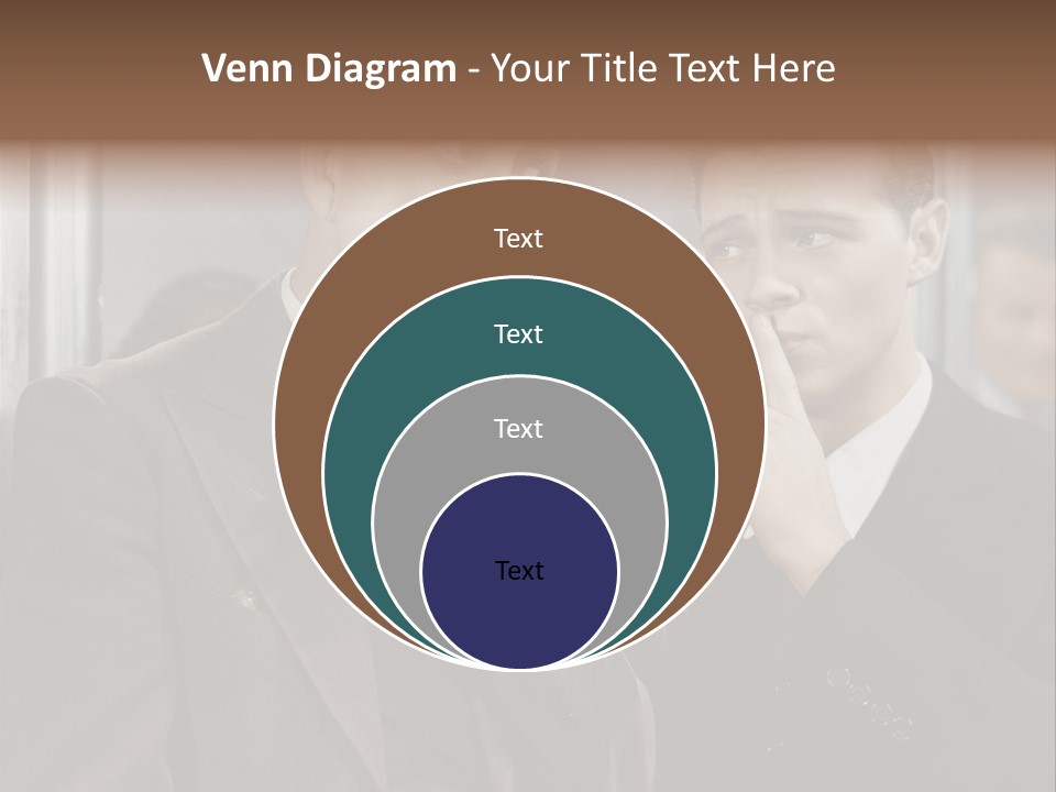 A Couple Of Men Standing Next To Each Other In Front Of A Mirror PowerPoint Template