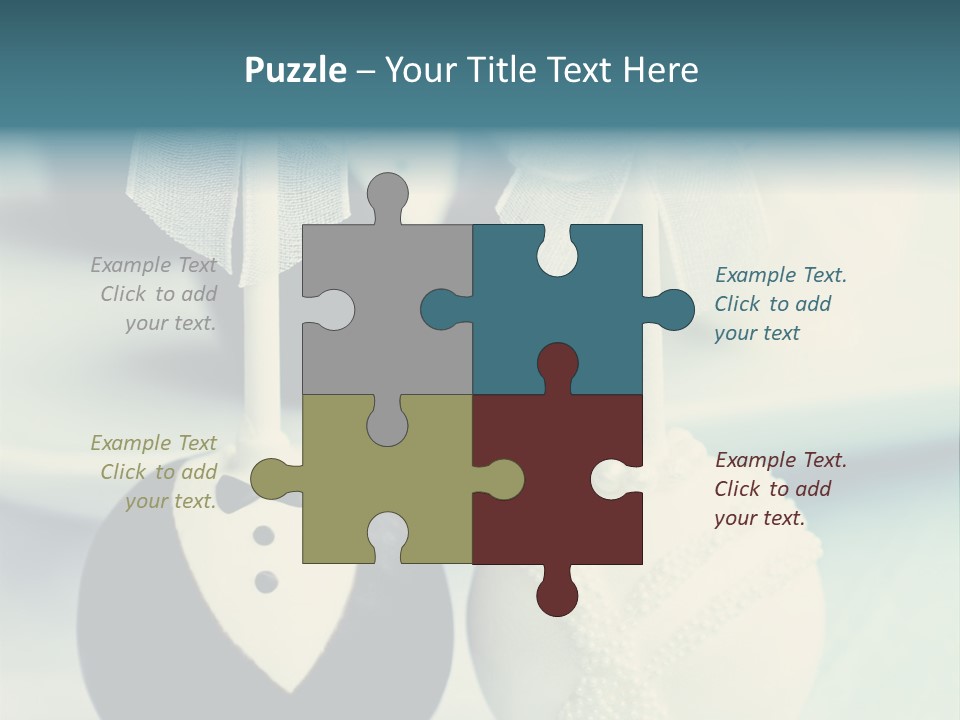 Beauty Grass Cobbles PowerPoint Template