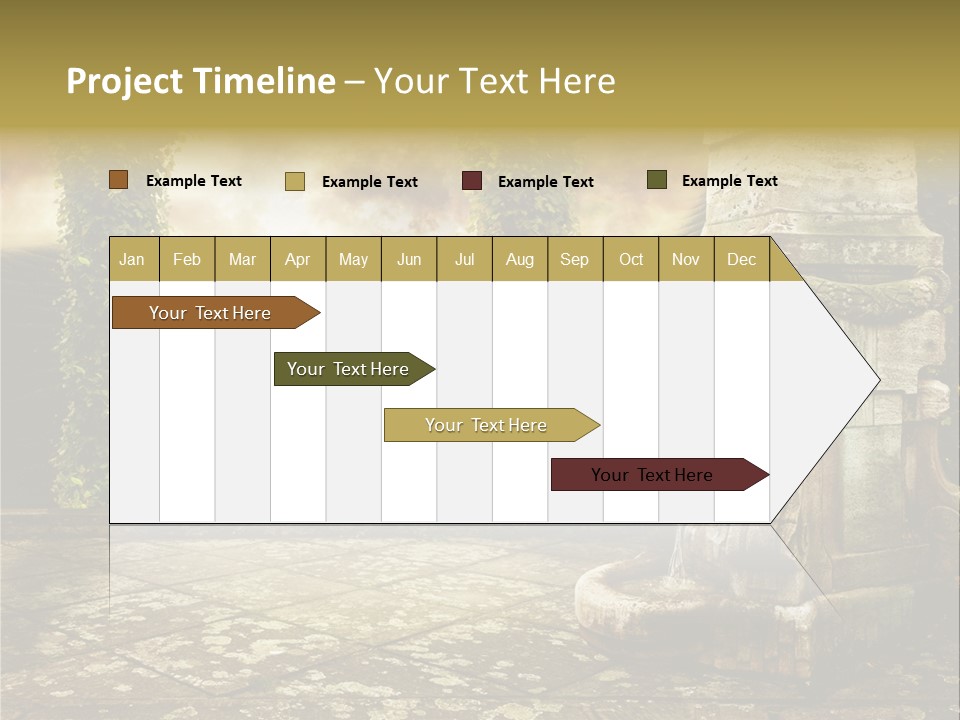 Beauty Grass Cobbles PowerPoint Template