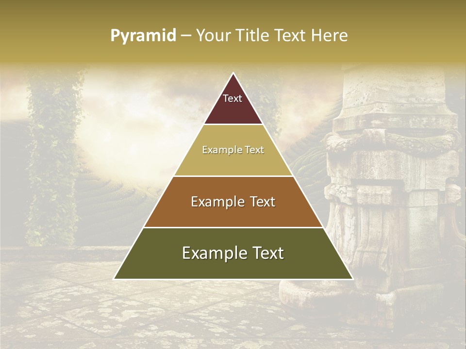 Beauty Grass Cobbles PowerPoint Template