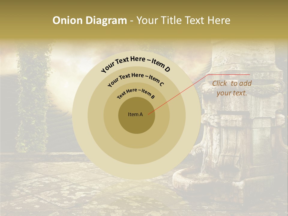 Beauty Grass Cobbles PowerPoint Template