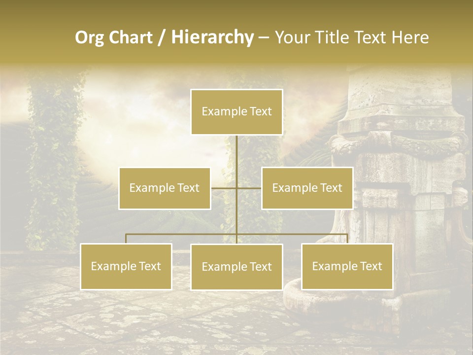 Beauty Grass Cobbles PowerPoint Template