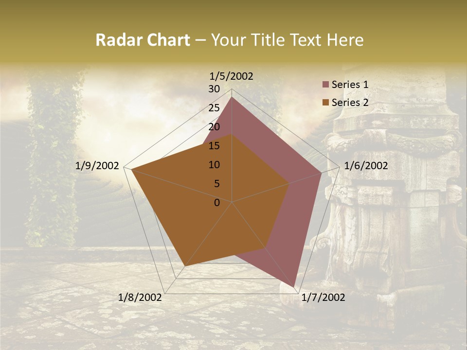 Beauty Grass Cobbles PowerPoint Template