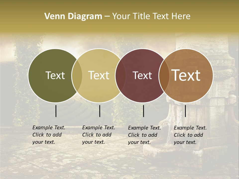 Beauty Grass Cobbles PowerPoint Template