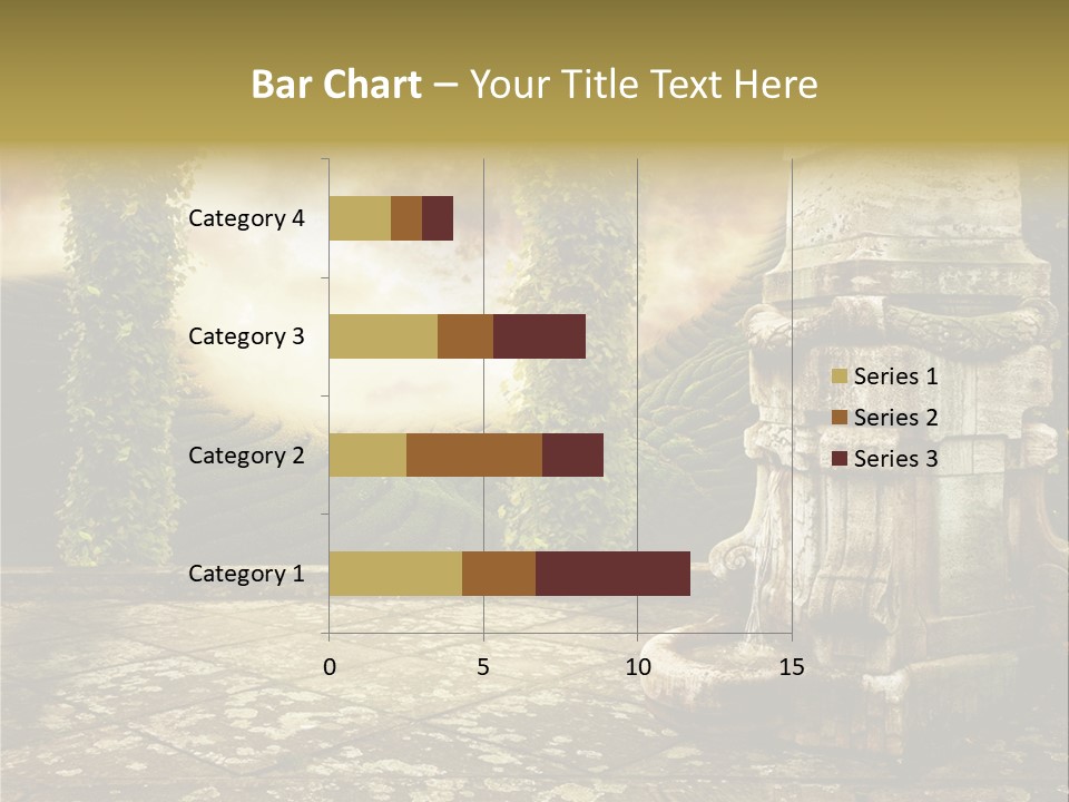 Beauty Grass Cobbles PowerPoint Template