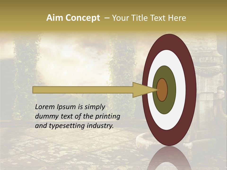 Beauty Grass Cobbles PowerPoint Template