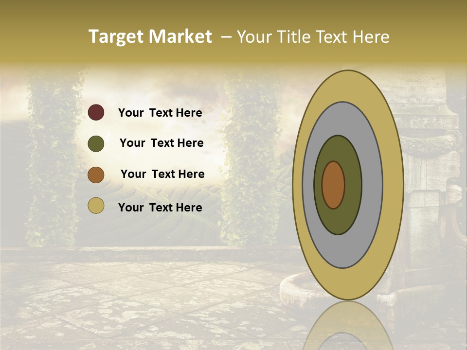 Beauty Grass Cobbles PowerPoint Template