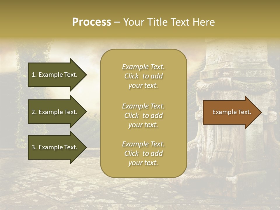 Beauty Grass Cobbles PowerPoint Template