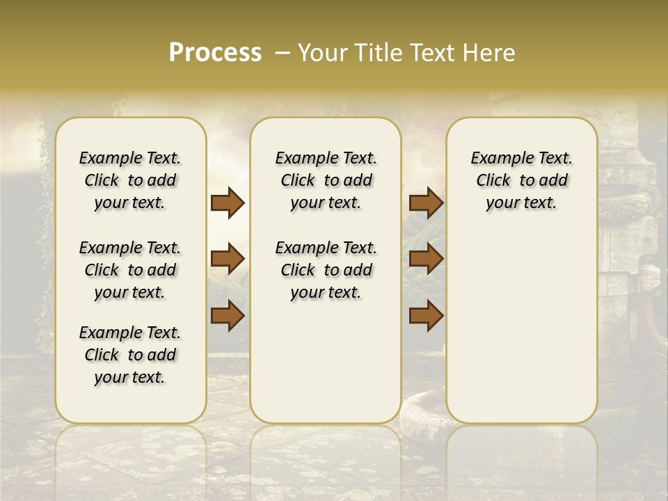 Beauty Grass Cobbles PowerPoint Template
