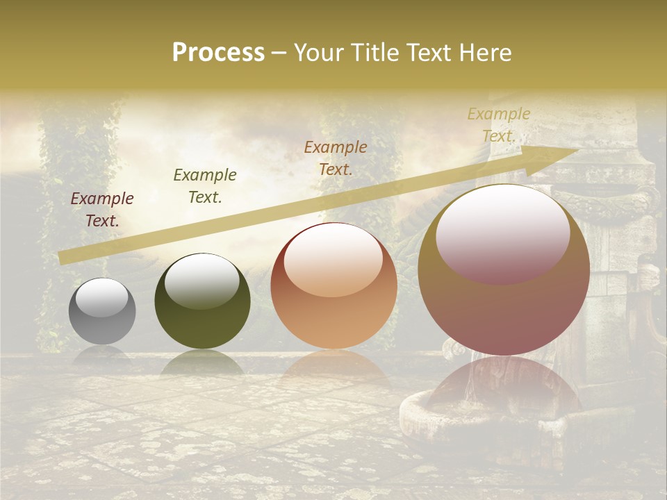 Beauty Grass Cobbles PowerPoint Template