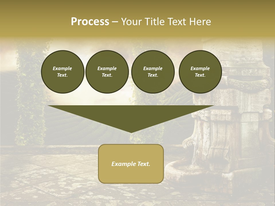 Beauty Grass Cobbles PowerPoint Template