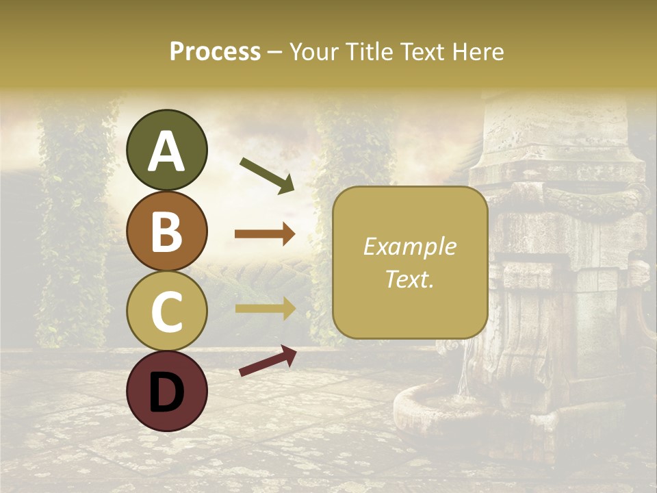 Beauty Grass Cobbles PowerPoint Template