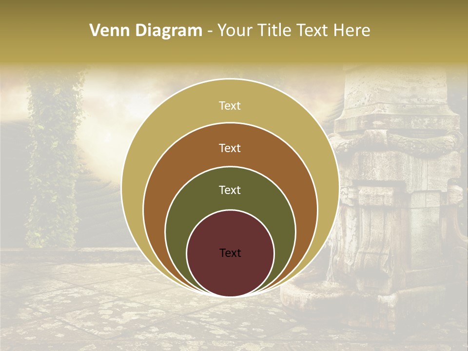 Beauty Grass Cobbles PowerPoint Template