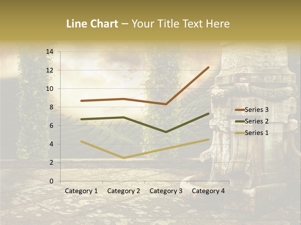 Beauty Grass Cobbles PowerPoint Template