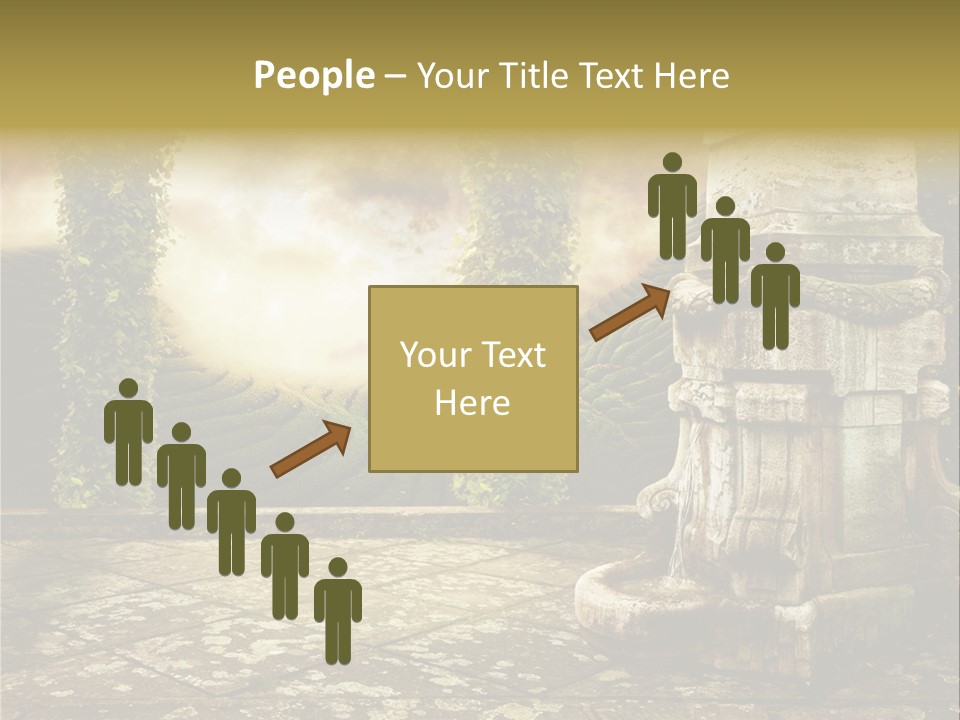 Beauty Grass Cobbles PowerPoint Template