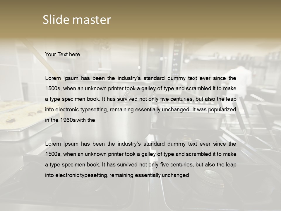 Industrial Dish Plate PowerPoint Template