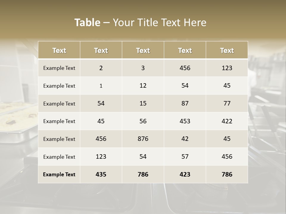 Industrial Dish Plate PowerPoint Template