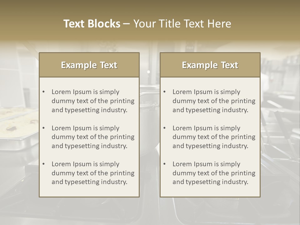 Industrial Dish Plate PowerPoint Template
