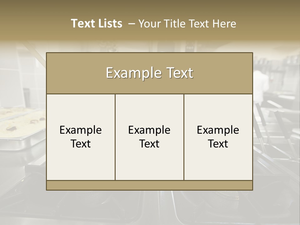 Industrial Dish Plate PowerPoint Template