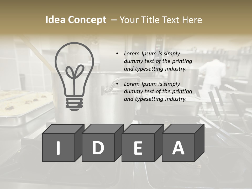Industrial Dish Plate PowerPoint Template