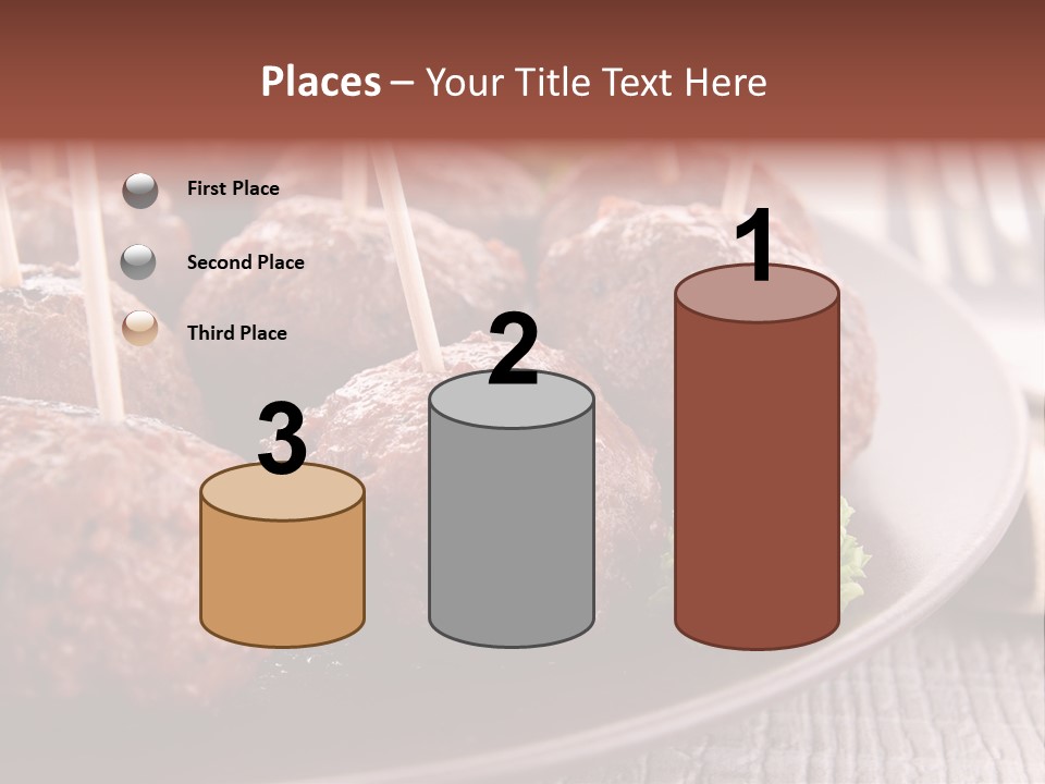 Beef Finger Food Lunch PowerPoint Template