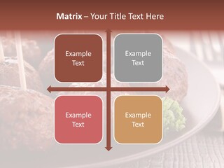 Beef Finger Food Lunch PowerPoint Template