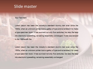 Beef Finger Food Lunch PowerPoint Template