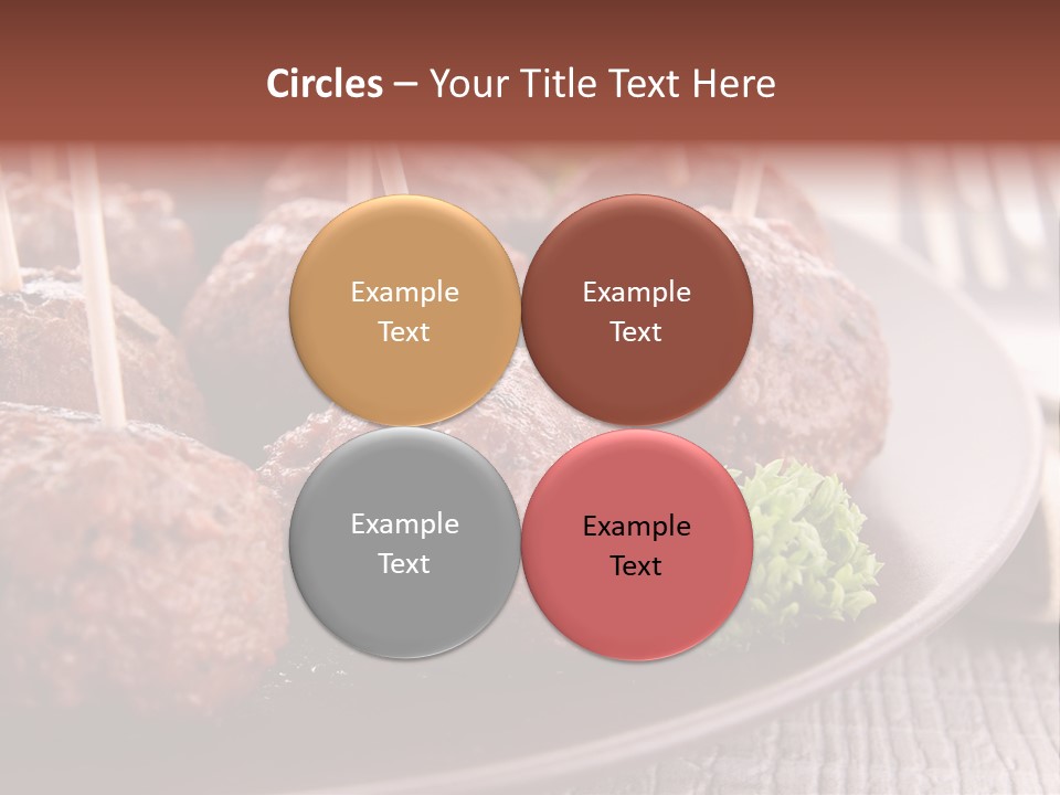 Beef Finger Food Lunch PowerPoint Template