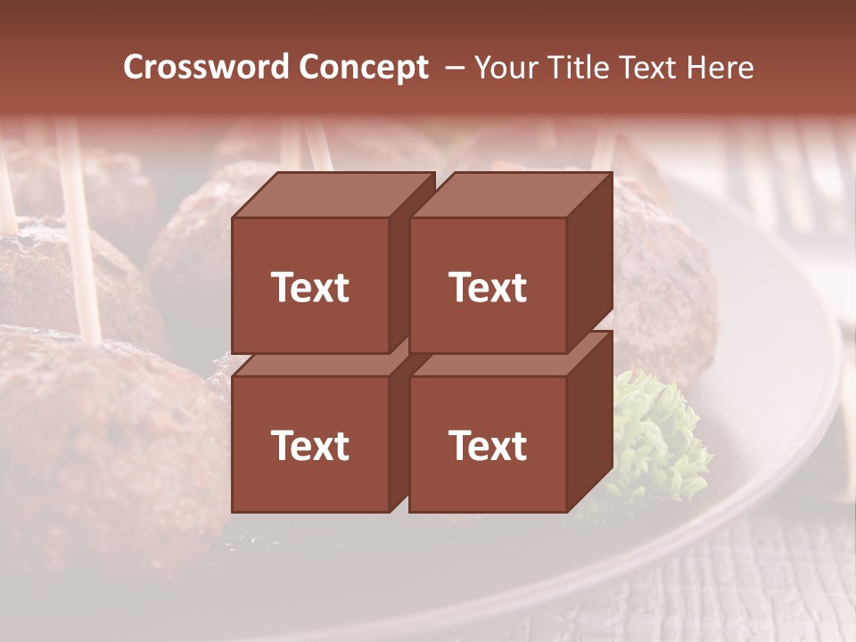 Beef Finger Food Lunch PowerPoint Template