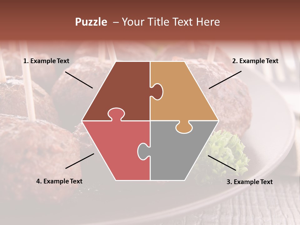 Beef Finger Food Lunch PowerPoint Template