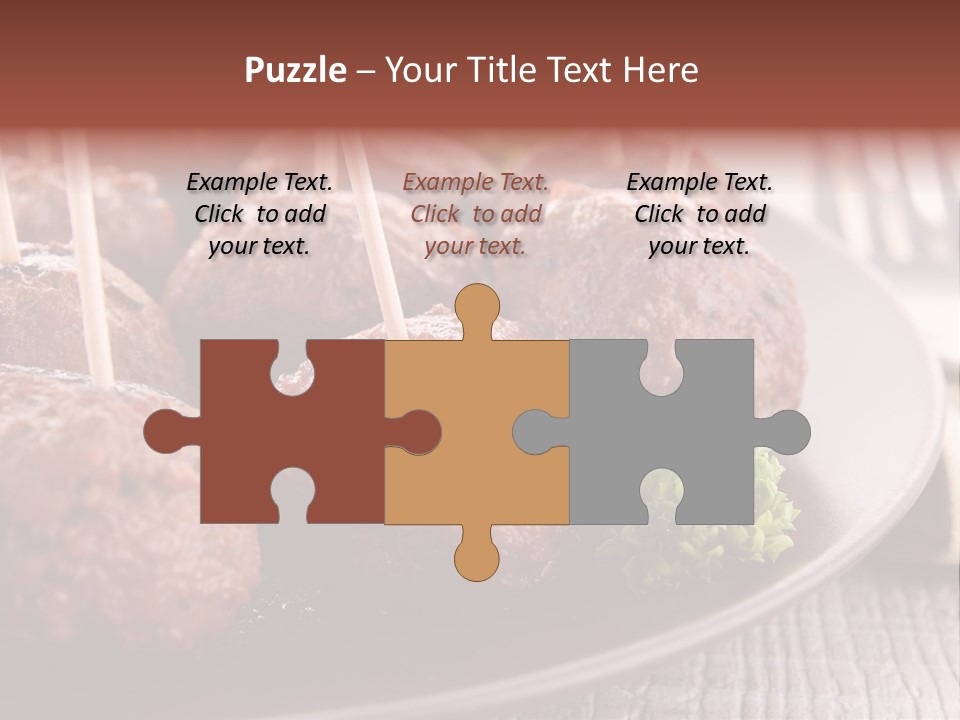 Beef Finger Food Lunch PowerPoint Template