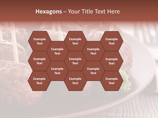 Beef Finger Food Lunch PowerPoint Template