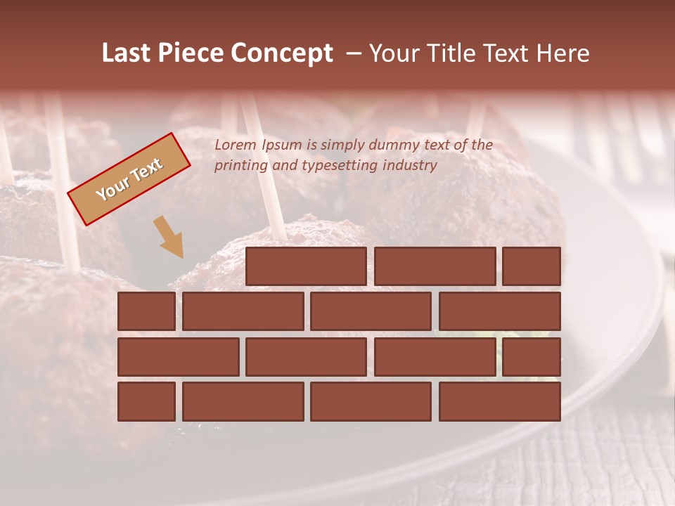 Beef Finger Food Lunch PowerPoint Template