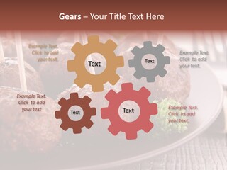 Beef Finger Food Lunch PowerPoint Template